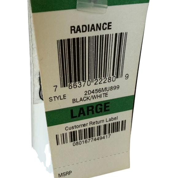 INC International Concepts Black And White Cropped Cardigan Size Large NWT - Picture 6 of 7